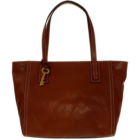 fossil leather tote.